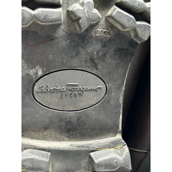 Salvatore Ferragamo Suede Accent Leather Boots, 9.5 - Picture 9 of 13